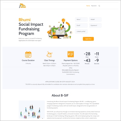 Landing Page